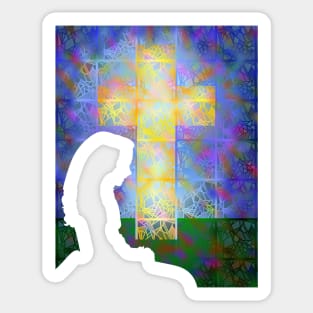 Silence and Stained Glass Sticker